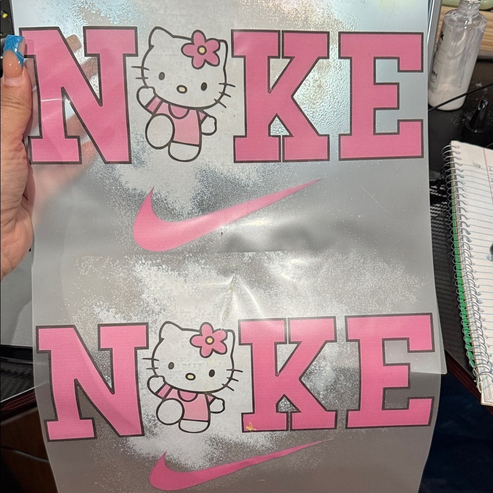 Nike Pink Hello Kitty Decal Set